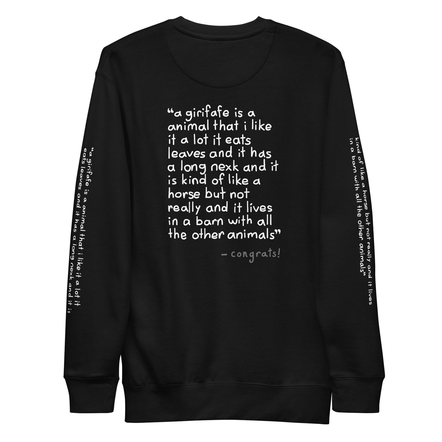 Girifafe Crewneck (Black)